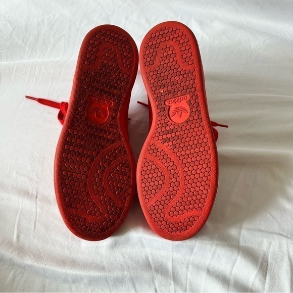 Adidas Men’s Red Suede Stan Smith in Size 6 - Picture 7 of 8